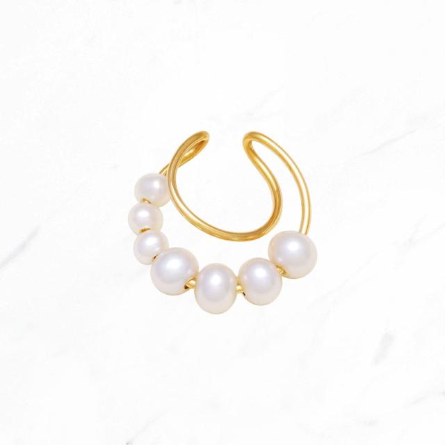 ナチュラリジュエリ（NATURALI JEWELRY）/パールアーチイヤーカフ