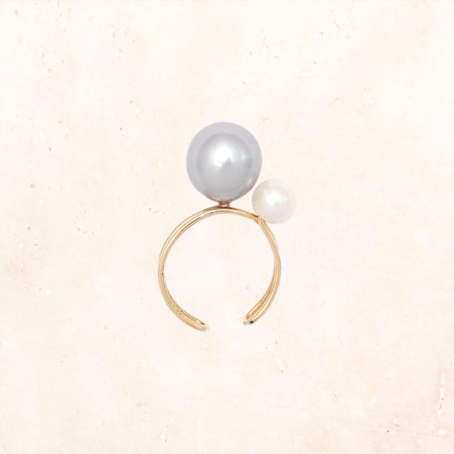 ナチュラリジュエリ（NATURALI JEWELRY）/K10 ツインパールイヤーカフの通販は