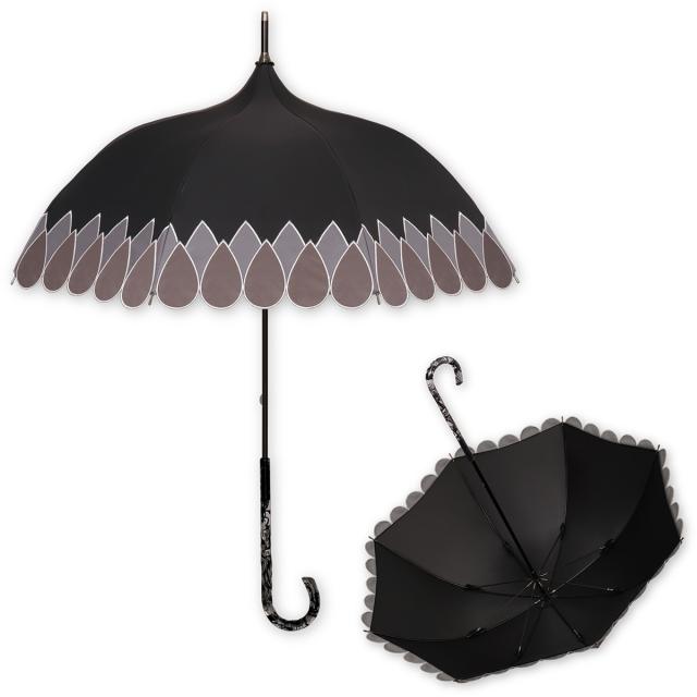 アプレビュート（apleberute）/1級遮光 傘 パゴダ傘 晴雨兼用 UVカット ショート − ラクリマ