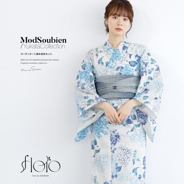 ソウビエン（SOUBIEN）/浴衣2点セット レディース （浴衣＋帯）の通販