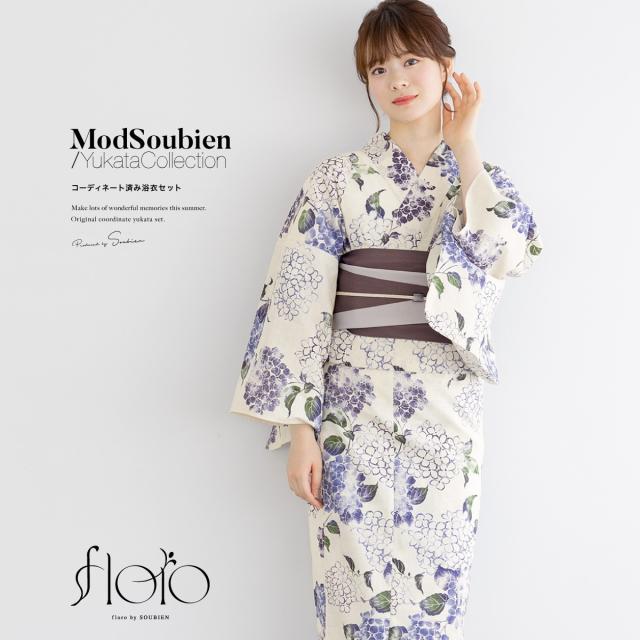 ソウビエン（SOUBIEN）/浴衣2点セット レディース （浴衣＋帯）の通販