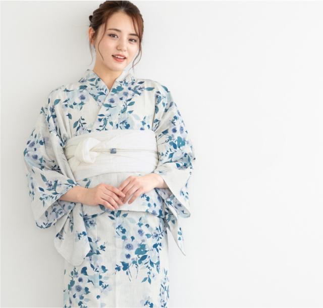 ソウビエン（SOUBIEN）/浴衣3点セット レディース  2way（上着＋スカート＋帯）