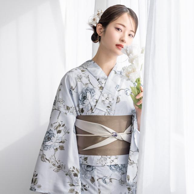 ソウビエン（SOUBIEN）/【新二部式】浴衣3点セット レディース（浴衣・帯・伊達締め）