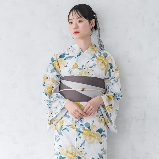 ソウビエン（SOUBIEN）/【新二部式】浴衣3点セット レディース（浴衣・帯・伊達締め）