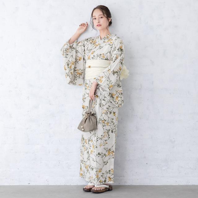 ソウビエン（SOUBIEN）/浴衣3点セット　レディース （上着＋スカート＋帯）