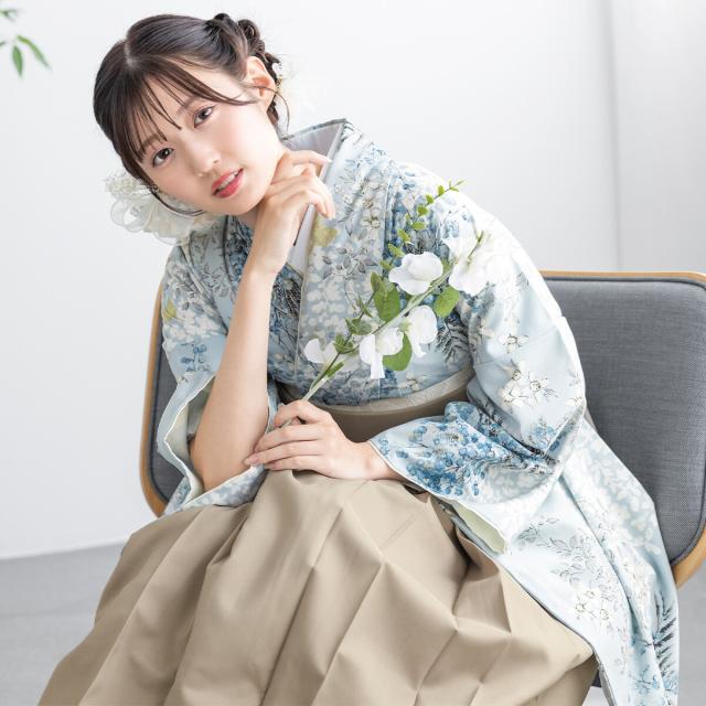 【NEW】ソウビエン（SOUBIEN）/着物セット 二尺袖着物 袴 4点セット