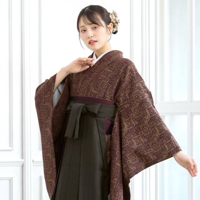 【NEW】ソウビエン（SOUBIEN）/着物セット 二尺袖着物 袴 4点セット