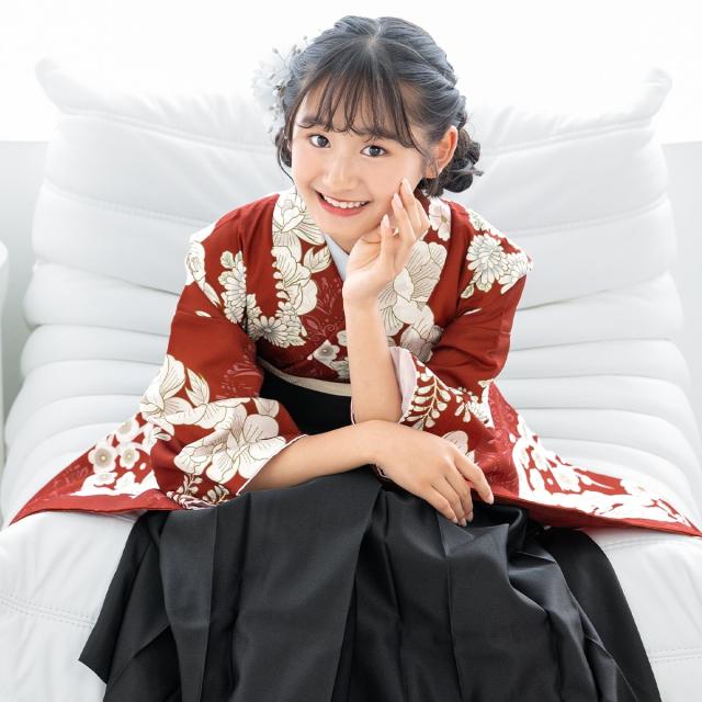 SOUBIEN] ソウビエン 袴 4点 セット floro ジュニア (二尺袖着物/袴 