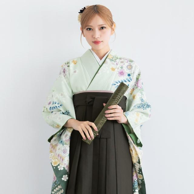 ソウビエン（SOUBIEN）/卒業式向けレディース袴セット 大学生 【二尺袖着物/袴/帯/襦袢】