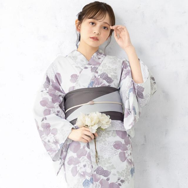 【NEW】ソウビエン（SOUBIEN）/【新二部式】浴衣3点セット レディース（浴衣・帯・伊達締め）