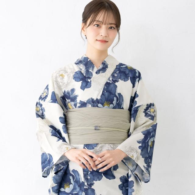 【NEW】ソウビエン（SOUBIEN）/【新二部式】浴衣3点セット レディース（浴衣・帯・伊達締め）