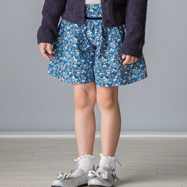 タルティーヌ エ ショコラ（Tartine et Chocolat）/【日本製】【お揃い】リバティ(Leila)シャツコールキュロット(90~140cm)