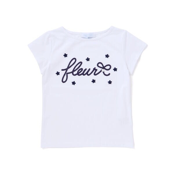 タルティーヌ エ ショコラ（Tartine et Chocolat）/ベア天竺 ロープ刺しゅうロゴTシャツ(90〜140cm)_4