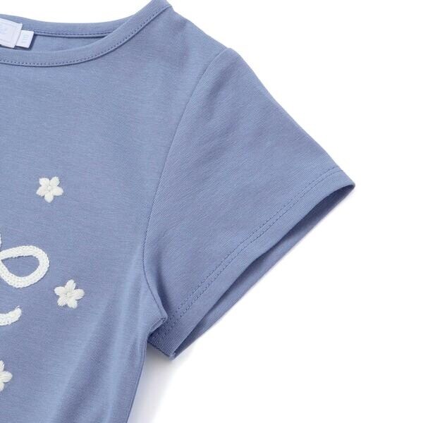 タルティーヌ エ ショコラ（Tartine et Chocolat）/ベア天竺 ロープ刺しゅうロゴTシャツ(90〜140cm)_11