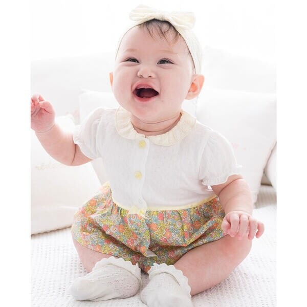 フィヨ デュ ベベ ルダクティオン（fillot de bebe reduction）/タック 天竺 花柄 プリント スカート カバーオール (70~80cm)の通販はau  PAY マーケット Brand Square by OIOI （ブランドスクエアbyマルイ） au PAY マーケット－通販サイト