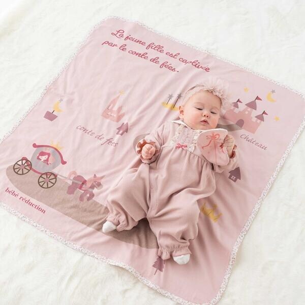 フィヨ デュ ベベ ルダクティオン（fillot de bebe reduction）/おとぎプリントおくるみ＆カシャカシャセット_3