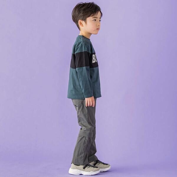 ベベ プチ ポワ ヴェール（BeBe Petits Pois Vert）/２WAY 取り外しタフタパンツ(95~150cm)_3