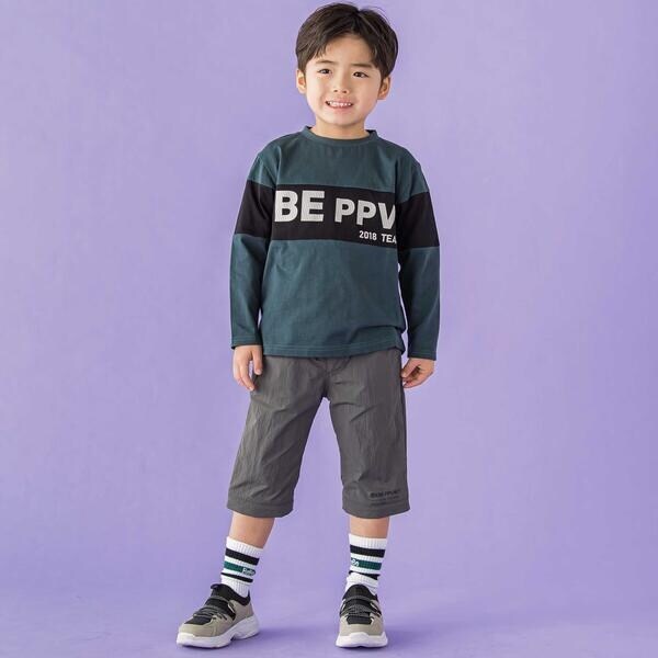 ベベ プチ ポワ ヴェール（BeBe Petits Pois Vert）/２WAY 取り外しタフタパンツ(95~150cm)_4