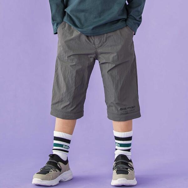 ベベ プチ ポワ ヴェール（BeBe Petits Pois Vert）/２WAY 取り外しタフタパンツ(95~150cm)_7