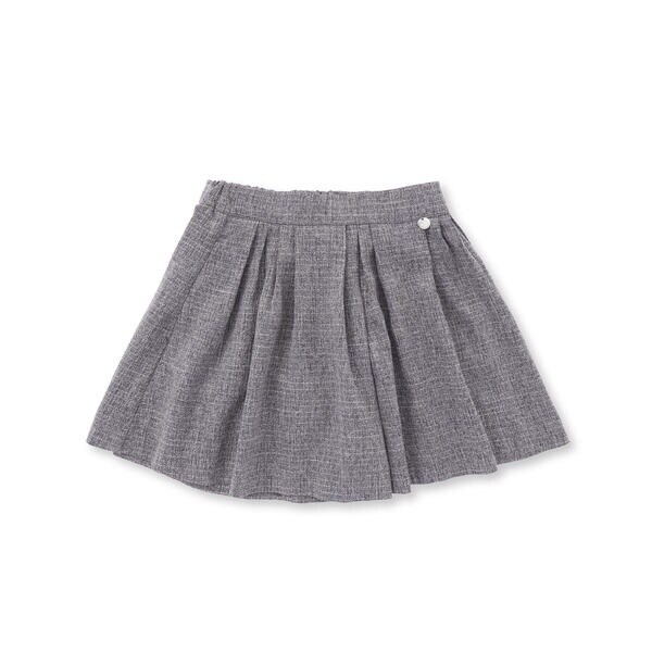 ベベ プチ ポワ ヴェール（BeBe Petits Pois Vert）/ツイード風ランダムタックキュロットパンツ(95~150cm)