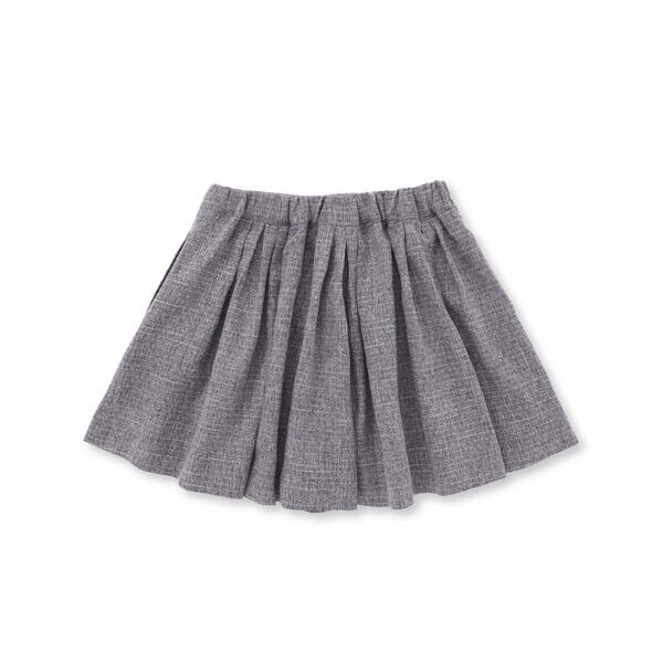 ベベ プチ ポワ ヴェール（BeBe Petits Pois Vert）/ツイード風ランダムタックキュロットパンツ(95~150cm)_7