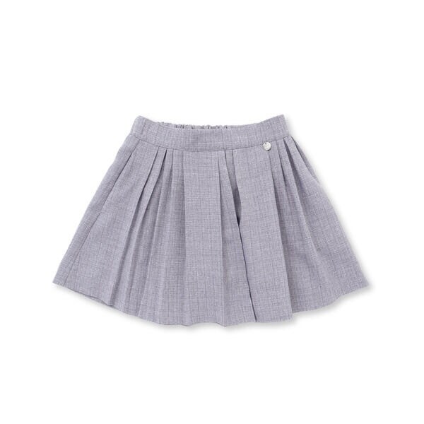 ベベ プチ ポワ ヴェール（BeBe Petits Pois Vert）/ツイード風ランダムタックキュロットパンツ(95~150cm)_9