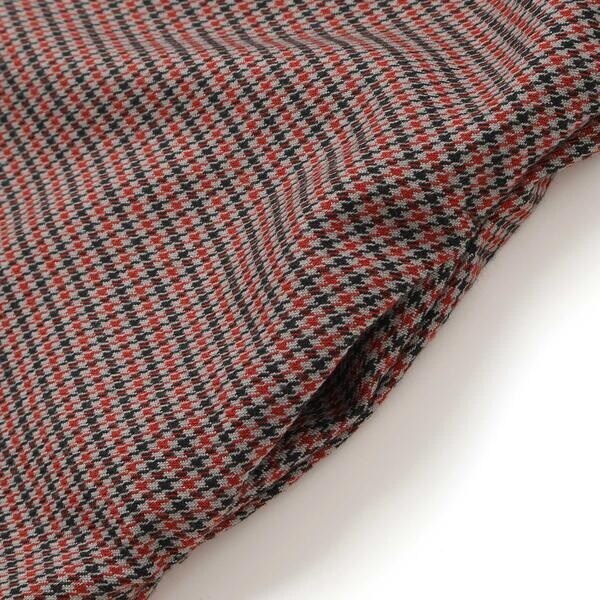ベベ プチ ポワ ヴェール（BeBe Petits Pois Vert）/千鳥チェックラグランギャザースリーブワンピース(95~150cm)_11