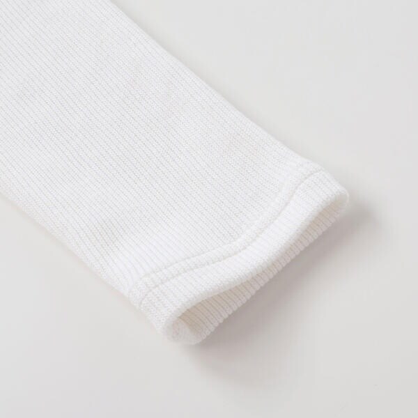 ベベ プチ ポワ ヴェール（BeBe Petits Pois Vert）/ニットリブ+レース起毛ドッキング長袖ワンピース(95~150cm)