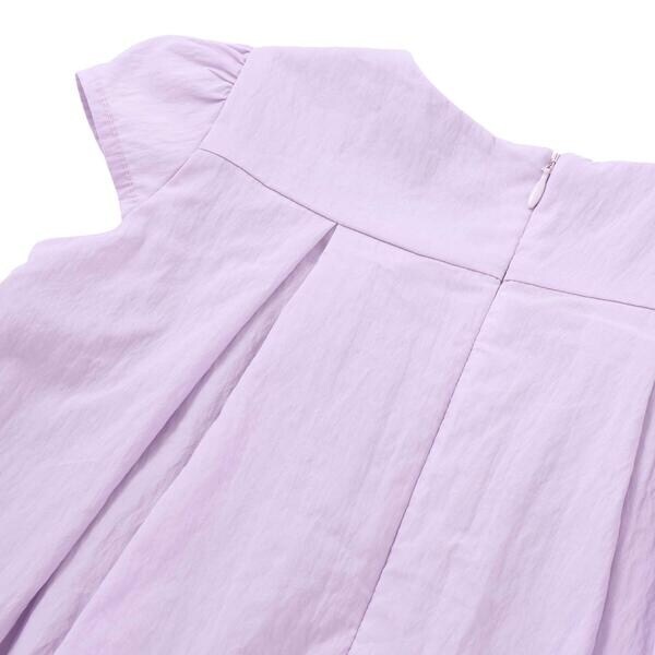 ベベ プチ ポワ ヴェール（BeBe Petits Pois Vert）/センターリボンバルーンシルエットワンピース(95~150cm)_13