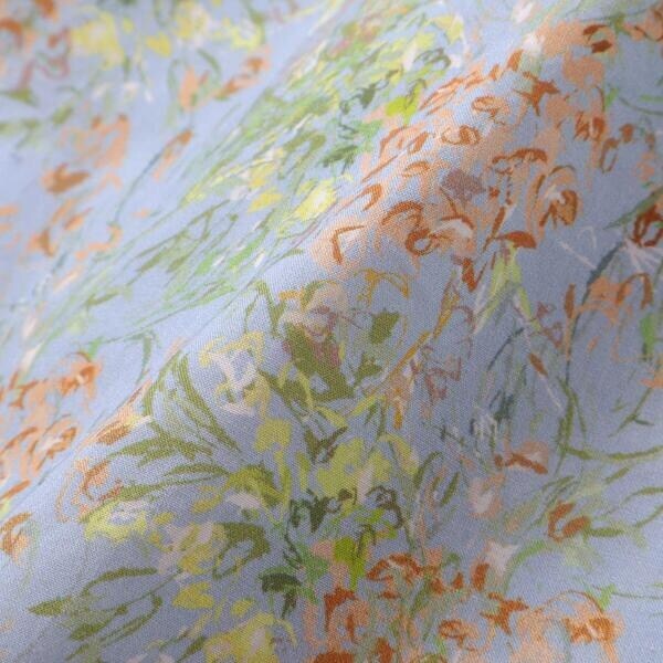 ベベ プチ ポワ ヴェール（BeBe Petits Pois Vert）/花柄フリル襟付きワンピース(95~150cm)_15