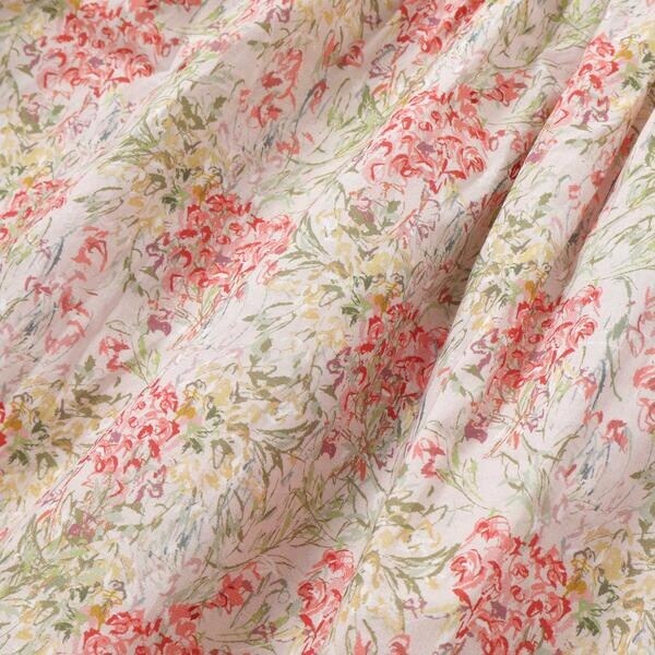 ベベ プチ ポワ ヴェール（BeBe Petits Pois Vert）/花柄フリル襟付きワンピース(95~150cm)_19