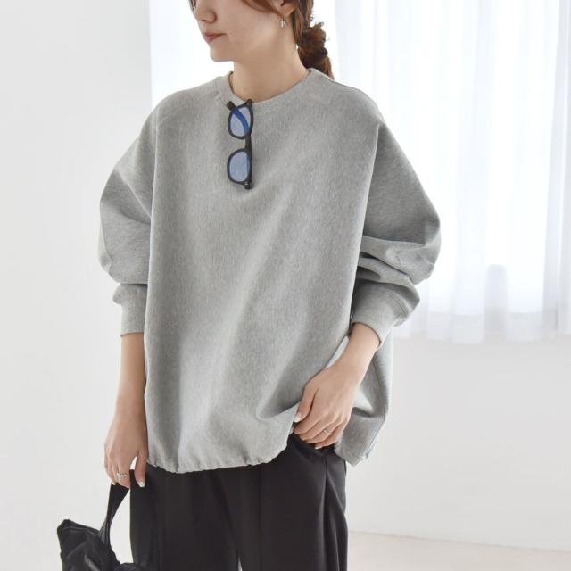 カランシエル（quaranciel）/《一部追加予約》quaranciel:〈洗濯機可能〉ポンチ ドロスト ルーズ プルオーバー