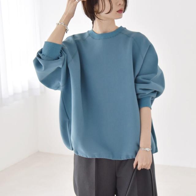 カランシエル（quaranciel）/《一部追加予約》quaranciel:〈洗濯機可能〉ポンチ ドロスト ルーズ プルオーバー