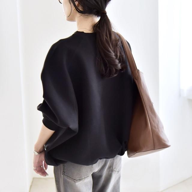 カランシエル（quaranciel）/《一部追加予約》quaranciel:〈洗濯機可能〉ポンチ ドロスト ルーズ プルオーバー