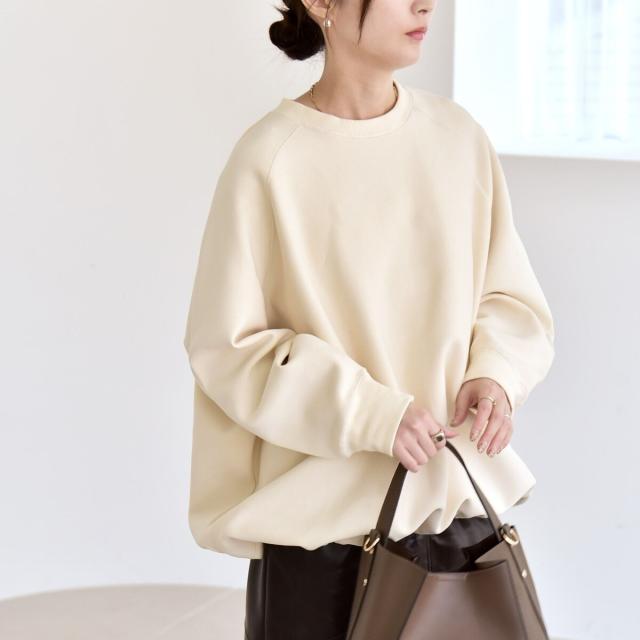 カランシエル（quaranciel）/《一部追加予約》quaranciel:〈洗濯機可能〉ポンチ ドロスト ルーズ プルオーバー