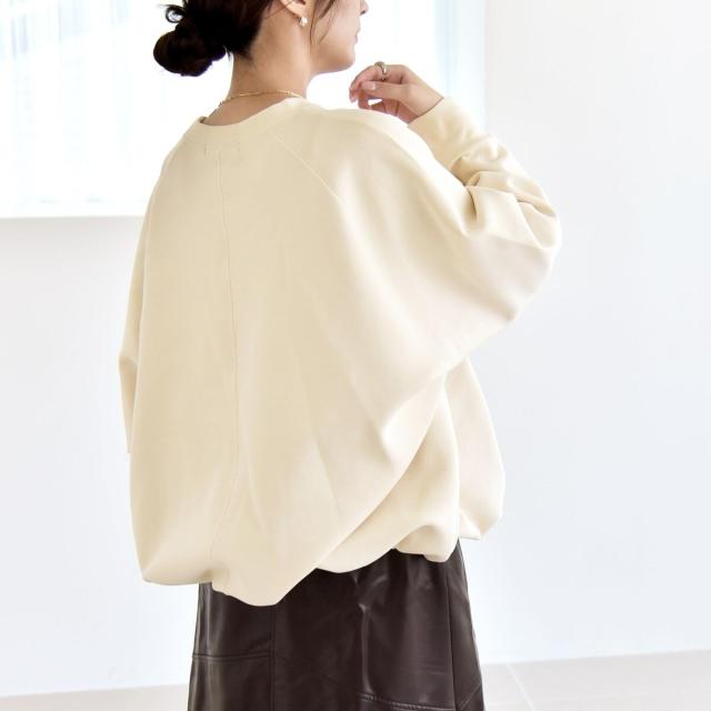 カランシエル（quaranciel）/《一部追加予約》quaranciel:〈洗濯機可能〉ポンチ ドロスト ルーズ プルオーバー