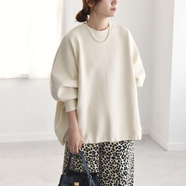 カランシエル（quaranciel）/《一部追加予約》quaranciel:〈洗濯機可能〉ポンチ ドロスト ルーズ プルオーバー