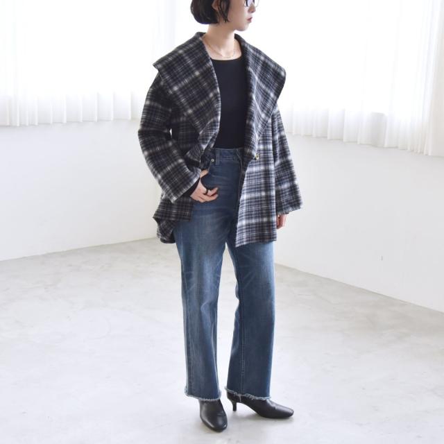 カランシエル（quaranciel）/《一部追加予約》quaranciel: リバー ケープ ショート コート 25AW