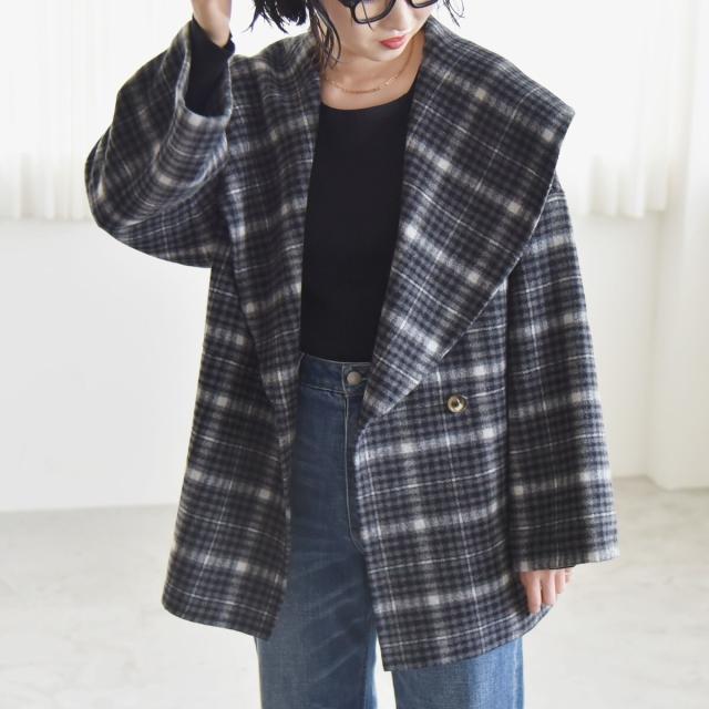 カランシエル（quaranciel）/《一部追加予約》quaranciel: リバー ケープ ショート コート 25AW