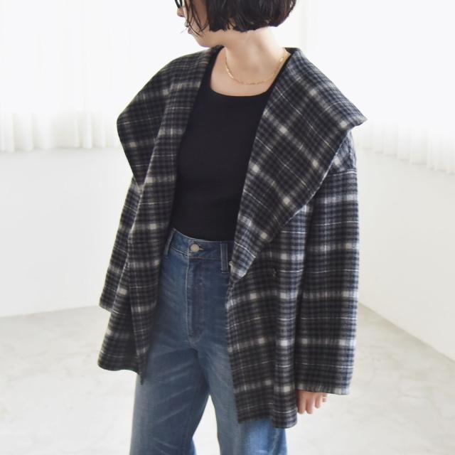 カランシエル（quaranciel）/《一部追加予約》quaranciel: リバー ケープ ショート コート 25AW