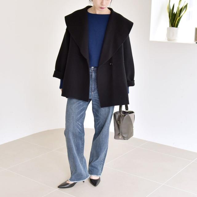 カランシエル（quaranciel）/《一部追加予約》quaranciel: リバー ケープ ショート コート 25AW