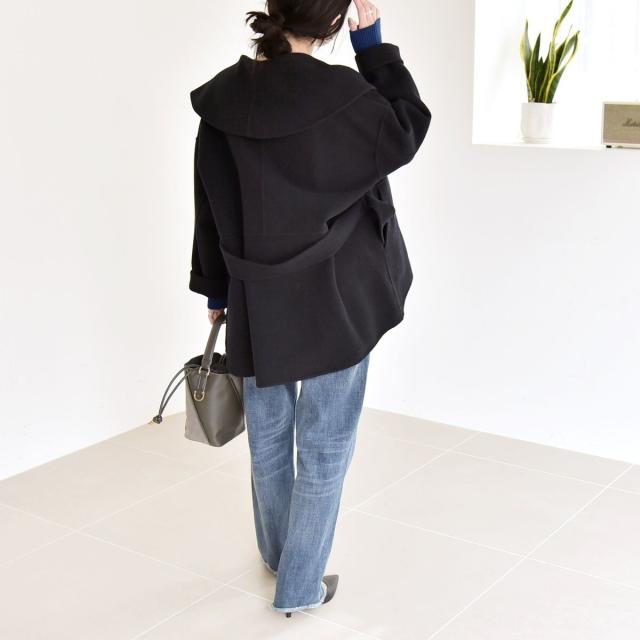 カランシエル（quaranciel）/《一部追加予約》quaranciel: リバー ケープ ショート コート 25AW