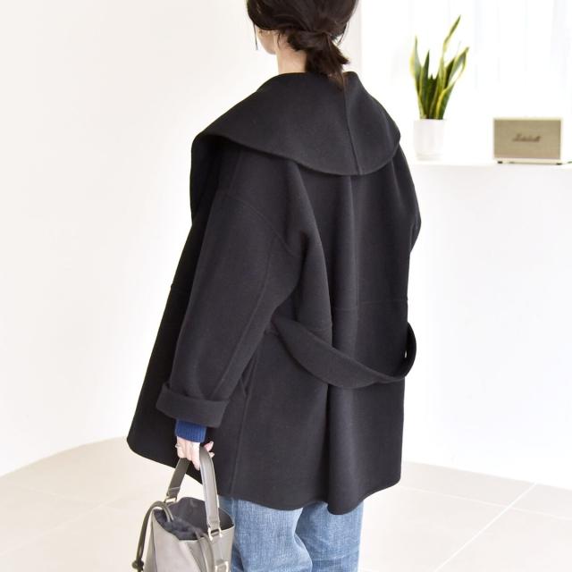 カランシエル（quaranciel）/《一部追加予約》quaranciel: リバー ケープ ショート コート 25AW