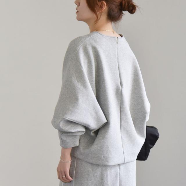 カランシエル（quaranciel）/quaranciel:〈洗濯機可能〉ポンチ バックジップ ドルマン プルオーバー