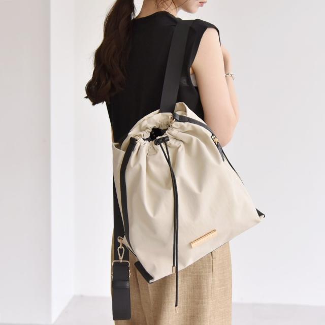 カランシエル（quaranciel）/quaranciel: 3way ラインショルダー リュックサック トートバッグ（A4対応）