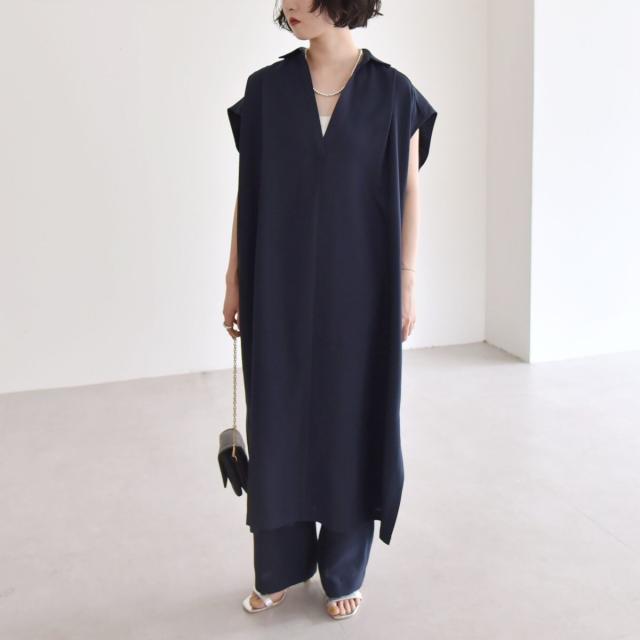カランシエル（quaranciel）/quaranciel:〈洗濯機可能〉リネン ライク スキッパー シャツ ワンピース＆パンツ セットア_19