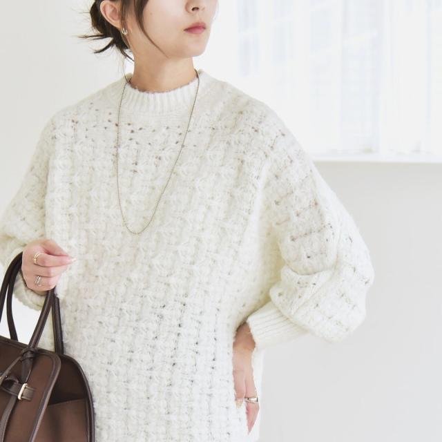 カランシエル（quaranciel）/quaranciel:〈手洗い可能〉透かし編み