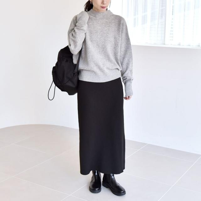 カランシエル（quaranciel）/《一部追加予約》quaranciel: AQUA カシミヤ ミックス 2way ハイネック カーディ