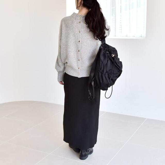 カランシエル（quaranciel）/《一部追加予約》quaranciel: AQUA カシミヤ ミックス 2way ハイネック カーディ