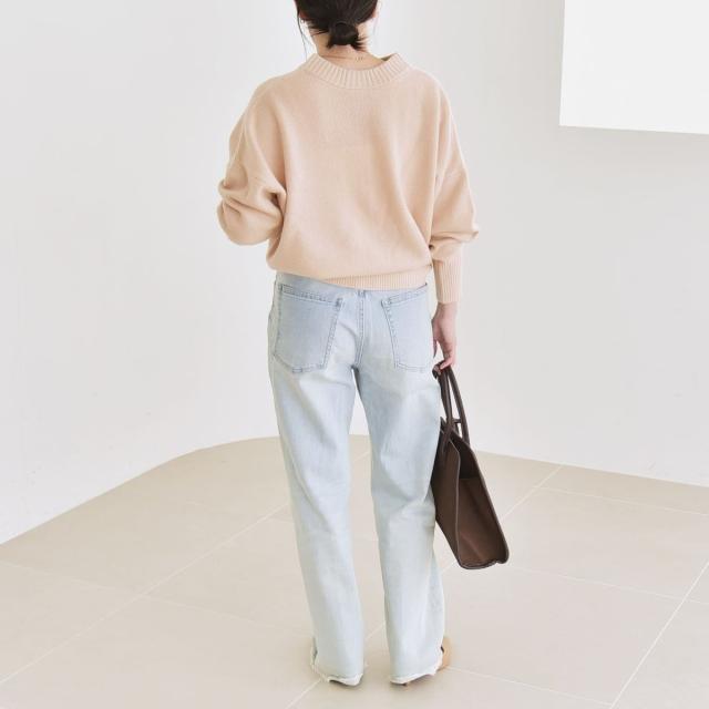 カランシエル（quaranciel）/《一部追加予約》quaranciel: AQUA カシミヤ ミックス 2way ハイネック カーディ